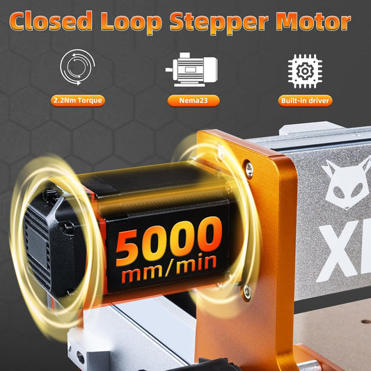 FoxAlien CNC Fräsmaschine XE-PRO mit Kugelumlaufspindeln, 400W Spindel 3-Achsen Graviermaschine für Holz-Aluminium-Schneiden Aufrüstbar auf Linearschienen(220V)