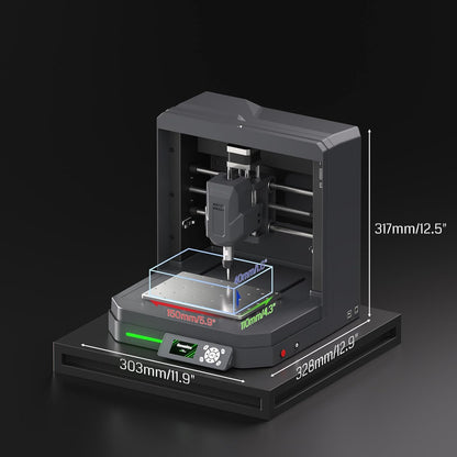 Genmitsu Cubiko CNC-Fräsmaschine, Werkzeugkalibrierung per Tastendruck, intelligente Höhenkartenmessung zum Fräsen von Leiterplatten, geeignet für Weichmetall, Holz, WLAN- und APP-Unterstützung