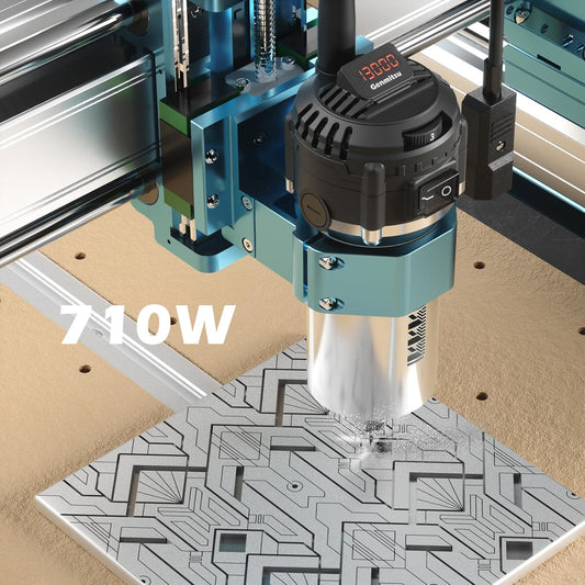 Genmitsu CNC-Fräsmaschine 4040-PRO MAX zum Fräsen von Holz, Metall und Acryl, GRBL-Steuerung, 3-Achsen-Graviermaschine mit 710-W-Trimmer und Linearschienenantrieb